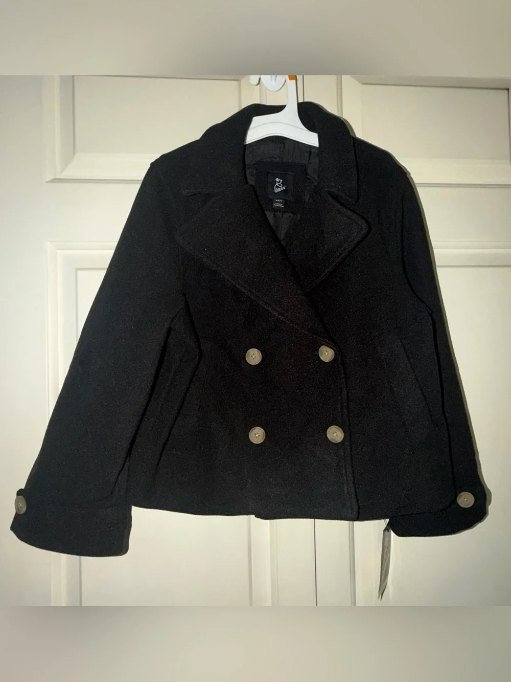 Art Class girls' black pea coat small (6/7)